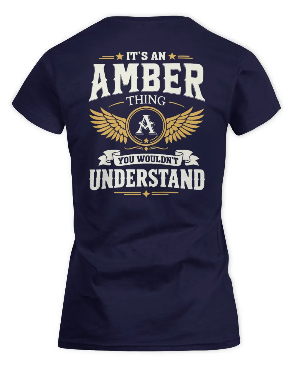 AMBER KT06-M008 It’s a [NAME] Thing – You Wouldn’t Understand | Personalized Vintage T-Shirt - Women's Standard T-Shirt - Navy