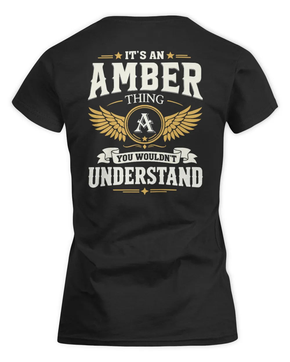 AMBER KT06-M008 It’s a [NAME] Thing – You Wouldn’t Understand | Personalized Vintage T-Shirt - Women's Standard T-Shirt - Black