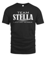 STELLA BL62-K4-128 - Personalized “Team NAME Lifetime Member” - Unisex Standard T-Shirt - Black