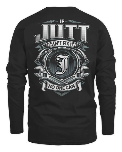 JUTT AP81-K4-626 - Personalized Ahmed Quote Apparel “If Ahmed Can't Fix It, No One Can” - Men's Long Sleeved T-Shirt - Black
