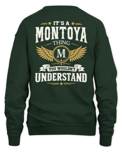 MONTOYA KT06-M008 It’s a [NAME] Thing – You Wouldn’t Understand | Personalized Vintage T-Shirt - Unisex Sweatshirt - Forest Green