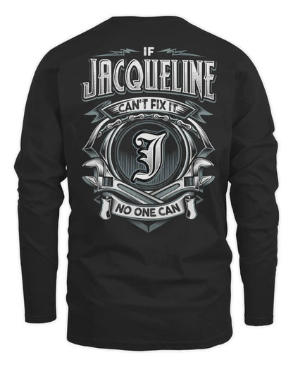JACQUELINE AP81-K4-626 - Personalized Ahmed Quote Apparel “If Ahmed Can't Fix It, No One Can” - Men's Long Sleeved T-Shirt - Black