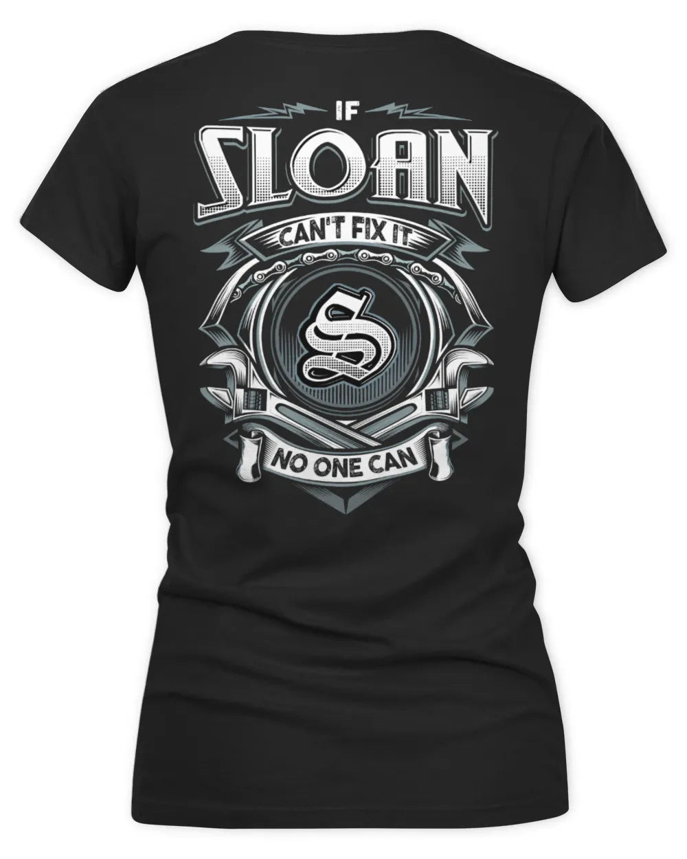 SLOAN AP81-K4-626 - Personalized Ahmed Quote Apparel “If Ahmed Can't Fix It, No One Can” - Women's V-Neck T-Shirt - Black