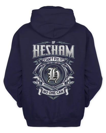 HESHAM AP81-K4-626 - Personalized Ahmed Quote Apparel “If Ahmed Can't Fix It, No One Can” - Unisex Hoodie - Navy