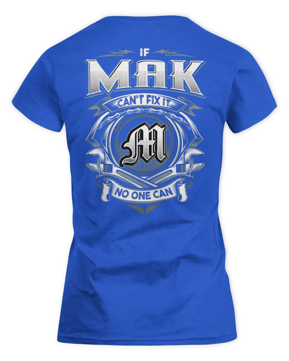 MAK AP81-K4-626 - Personalized Ahmed Quote Apparel “If Ahmed Can't Fix It, No One Can” - Women's Standard T-Shirt - Royal