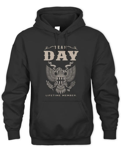 DAY TP06-K82 – Personalized Classic Style Apparel “Team NAME Lifetime Member” - Unisex Hoodie - Black