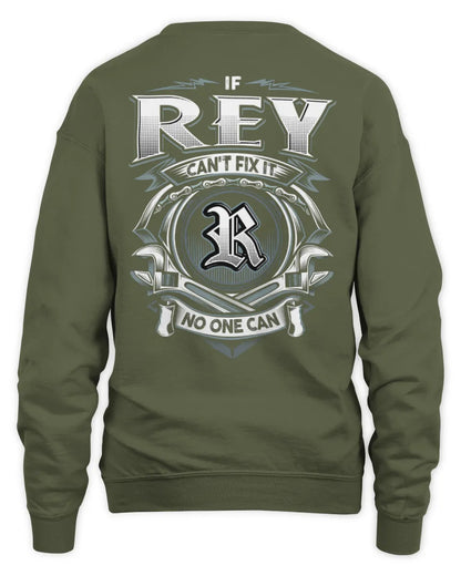REY AP81-K4-626 - Personalized Ahmed Quote Apparel “If Ahmed Can't Fix It, No One Can” - Unisex Sweatshirt - Military Green