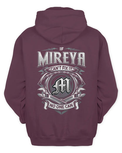 MIREYA AP81-K4-626 - Personalized Ahmed Quote Apparel “If Ahmed Can't Fix It, No One Can” - Unisex Hoodie - Maroon