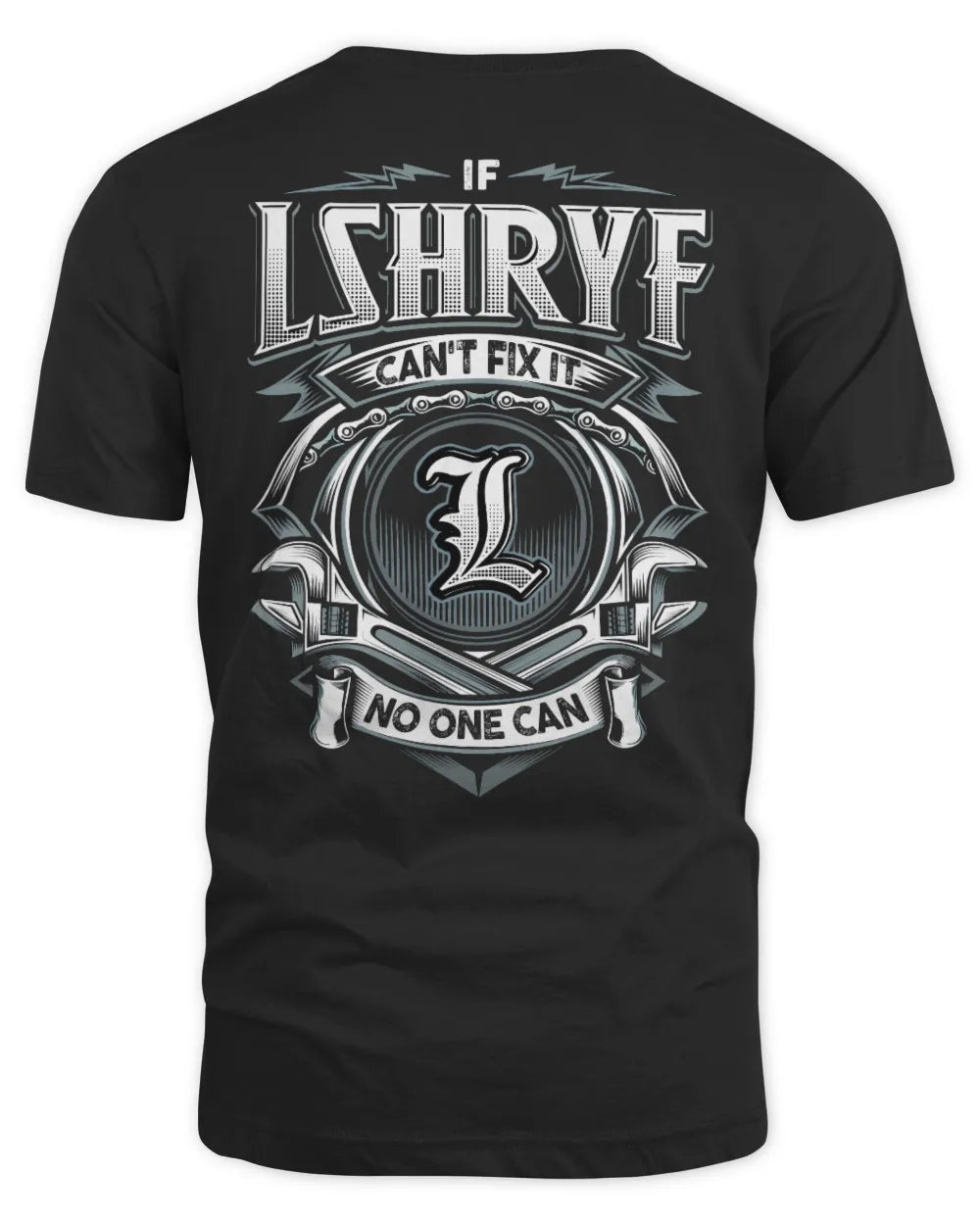 LSHRYF AP81-K4-626 - Personalized Ahmed Quote Apparel “If Ahmed Can't Fix It, No One Can” - Unisex Standard T-Shirt - Black
