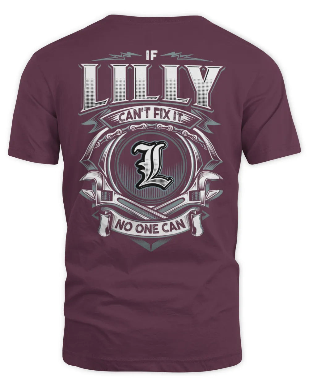 LILLY AP81-K4-626 - Personalized Ahmed Quote Apparel “If Ahmed Can't Fix It, No One Can” - Unisex Standard T-Shirt - Maroon