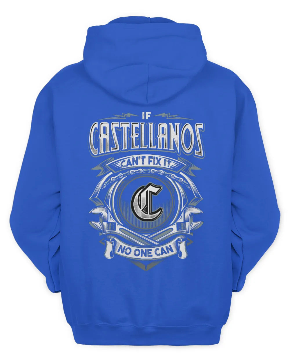 CASTELLANOS AP81-K4-626 - Personalized Ahmed Quote Apparel “If Ahmed Can't Fix It, No One Can” - Unisex Hoodie - Royal