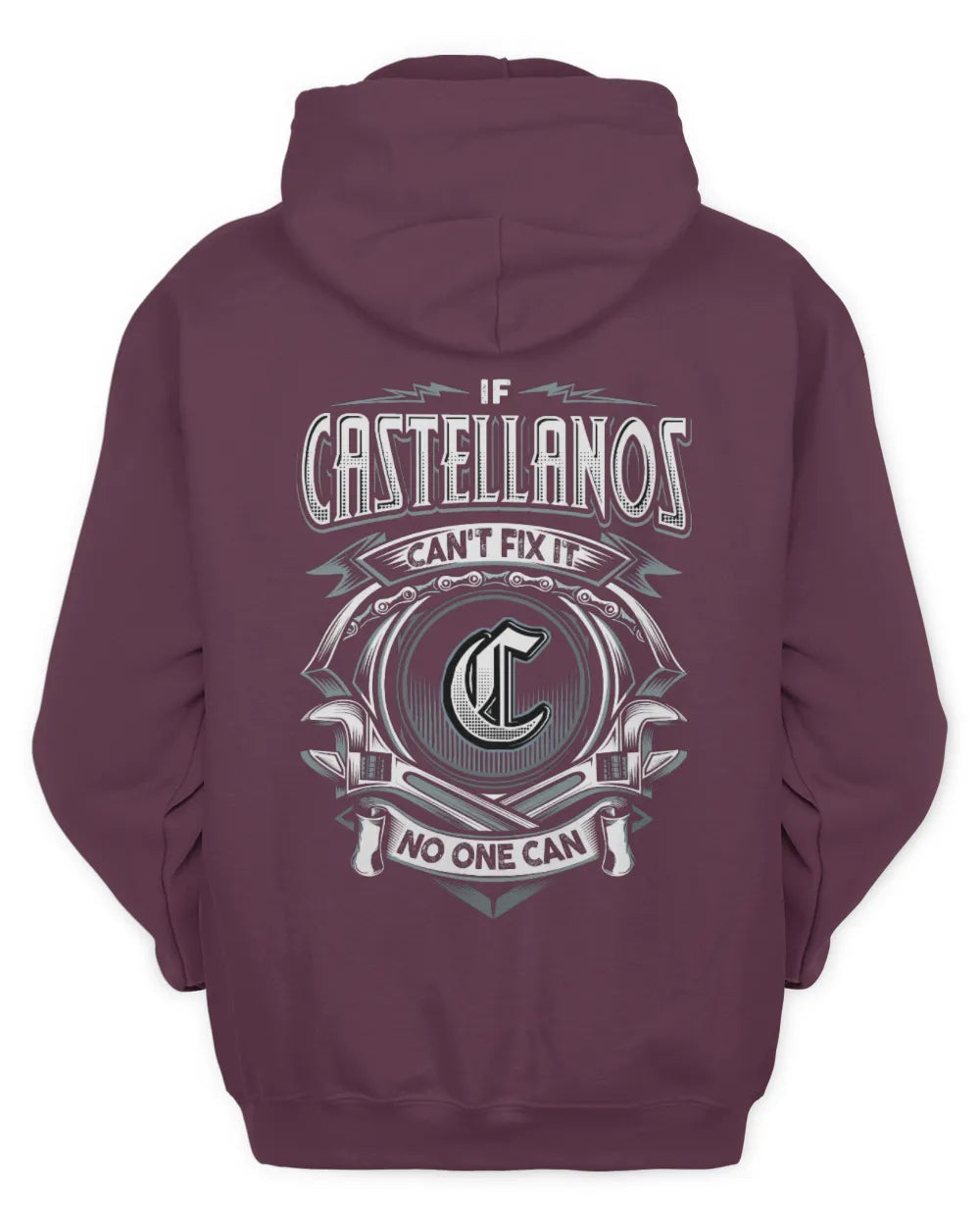 CASTELLANOS AP81-K4-626 - Personalized Ahmed Quote Apparel “If Ahmed Can't Fix It, No One Can” - Unisex Hoodie - Maroon