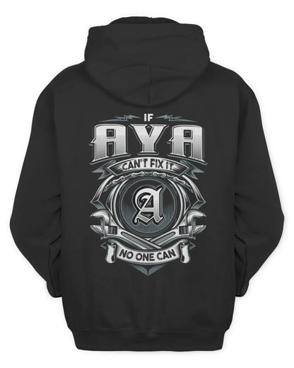 AYA AP81-K4-626 - Personalized Ahmed Quote Apparel “If Ahmed Can't Fix It, No One Can” - Unisex Hoodie - Black