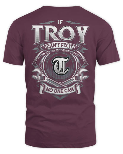 TROY AP81-K4-626 - Personalized Ahmed Quote Apparel “If Ahmed Can't Fix It, No One Can” - Unisex Standard T-Shirt - Maroon