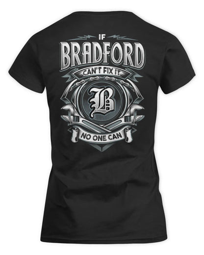 BRADFORD AP81-K4-626 - Personalized Ahmed Quote Apparel “If Ahmed Can't Fix It, No One Can” - Women's Standard T-Shirt - Black