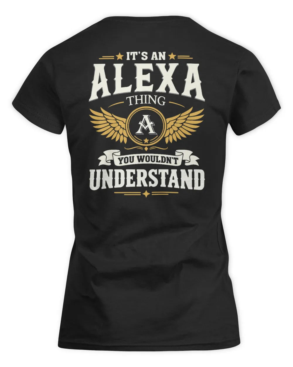 ALEXA KT06-M008 It’s a [NAME] Thing – You Wouldn’t Understand | Personalized Vintage T-Shirt - Women's Standard T-Shirt - Black