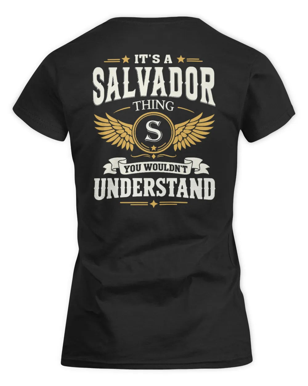 SALVADOR KT06-M008 It’s a [NAME] Thing – You Wouldn’t Understand | Personalized Vintage T-Shirt - Women's Standard T-Shirt - Black
