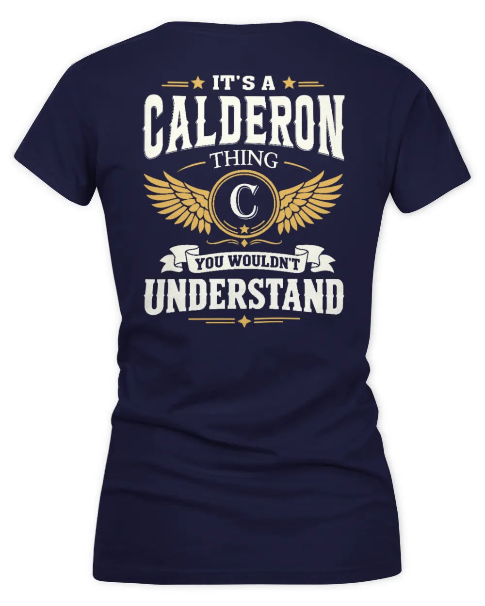 CALDERON KT06-M008 It’s a [NAME] Thing – You Wouldn’t Understand | Personalized Vintage T-Shirt - Women's V-Neck T-Shirt - Navy