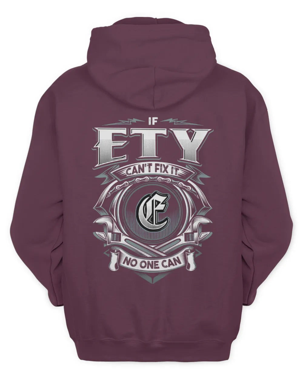 ETY AP81-K4-626 - Personalized Ahmed Quote Apparel “If Ahmed Can't Fix It, No One Can” - Unisex Hoodie - Maroon