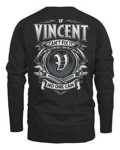 VINCENT AP81-K4-626 - Personalized Ahmed Quote Apparel “If Ahmed Can't Fix It, No One Can” - Men's Long Sleeved T-Shirt - Black