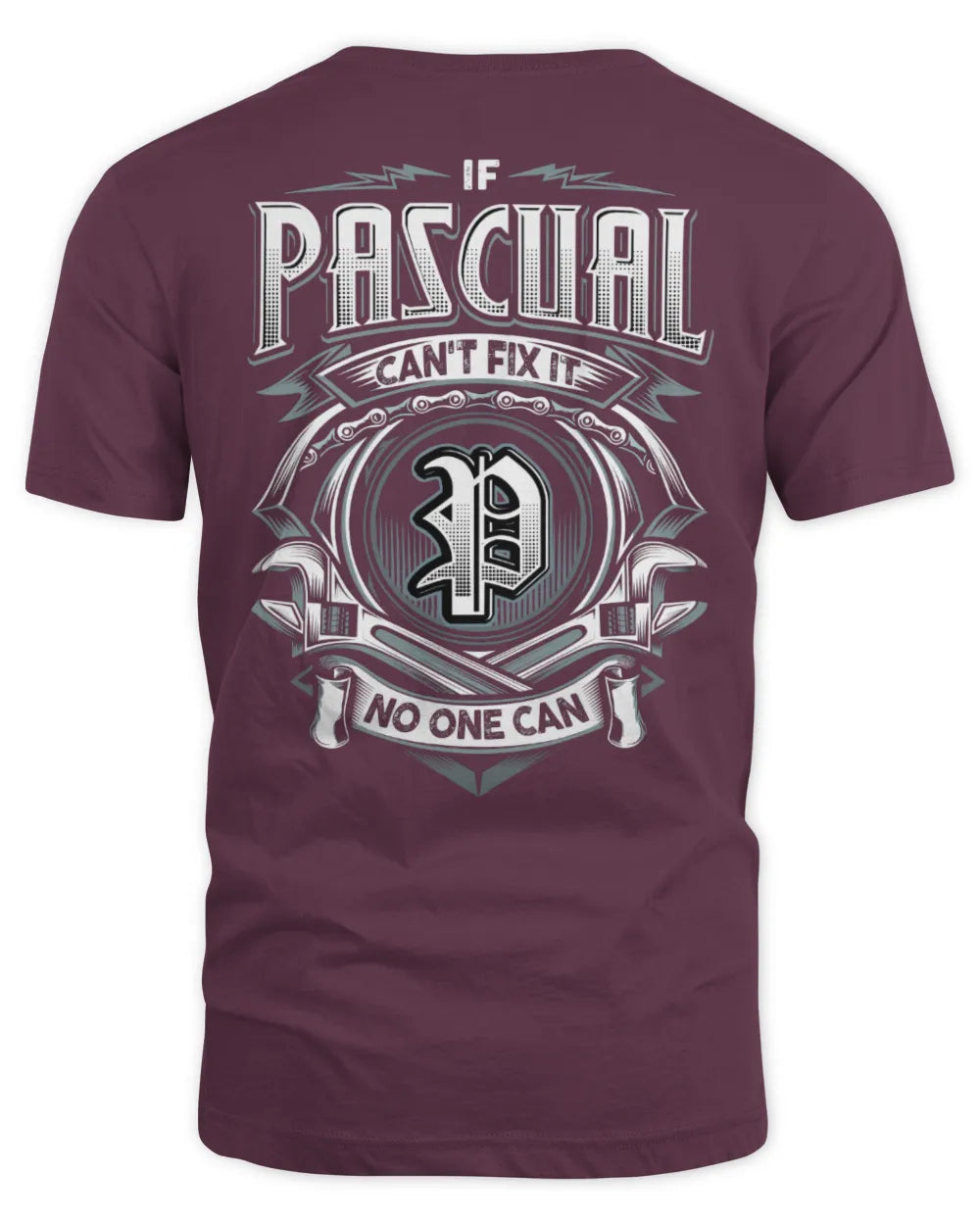 PASCUAL AP81-K4-626 - Personalized Ahmed Quote Apparel “If Ahmed Can't Fix It, No One Can” - Unisex Standard T-Shirt - Maroon