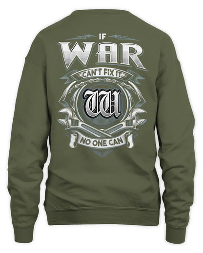 WAR AP81-K4-626 - Personalized Ahmed Quote Apparel “If Ahmed Can't Fix It, No One Can” - Unisex Sweatshirt - Military Green