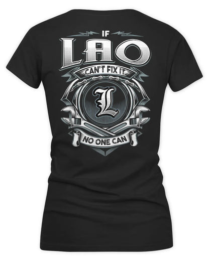 LAO AP81-K4-626 - Personalized Ahmed Quote Apparel “If Ahmed Can't Fix It, No One Can” - Women's V-Neck T-Shirt - Black