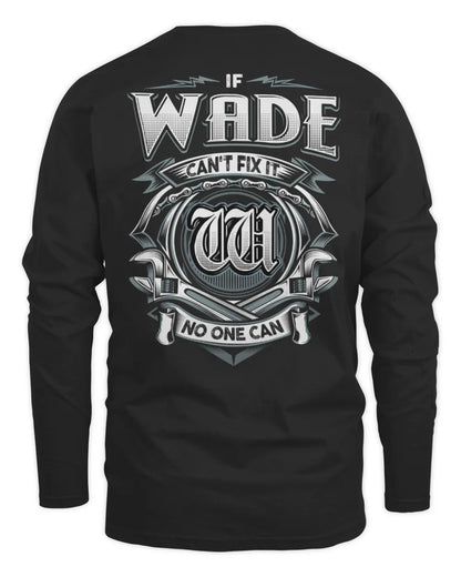 WADE AP81-K4-626 - Personalized Ahmed Quote Apparel “If Ahmed Can't Fix It, No One Can” - Men's Long Sleeved T-Shirt - Black