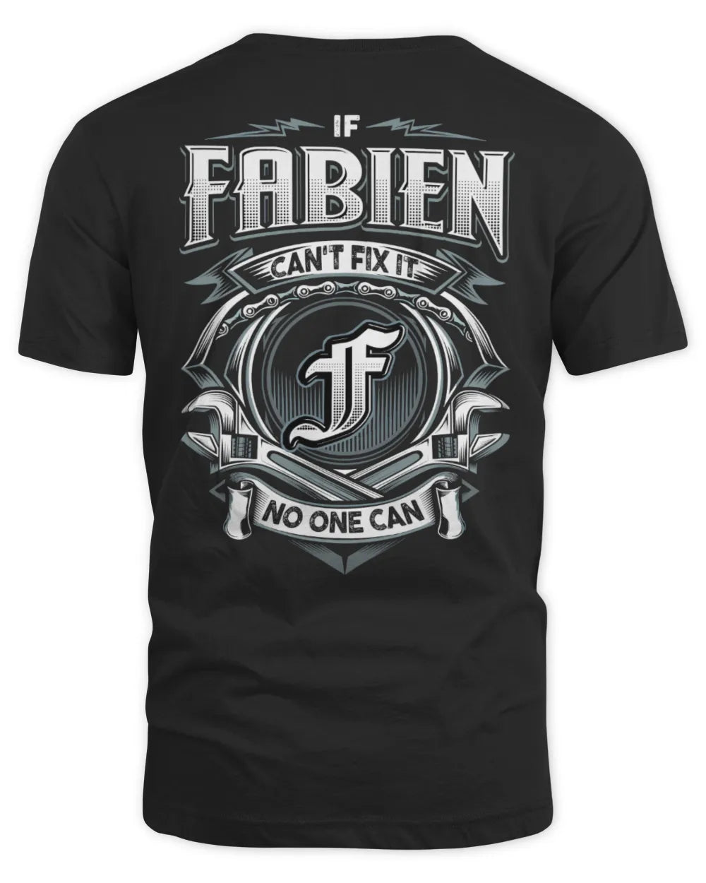 FABIEN AP81-K4-626 - Personalized Ahmed Quote Apparel “If Ahmed Can't Fix It, No One Can” - Unisex Standard T-Shirt - Black