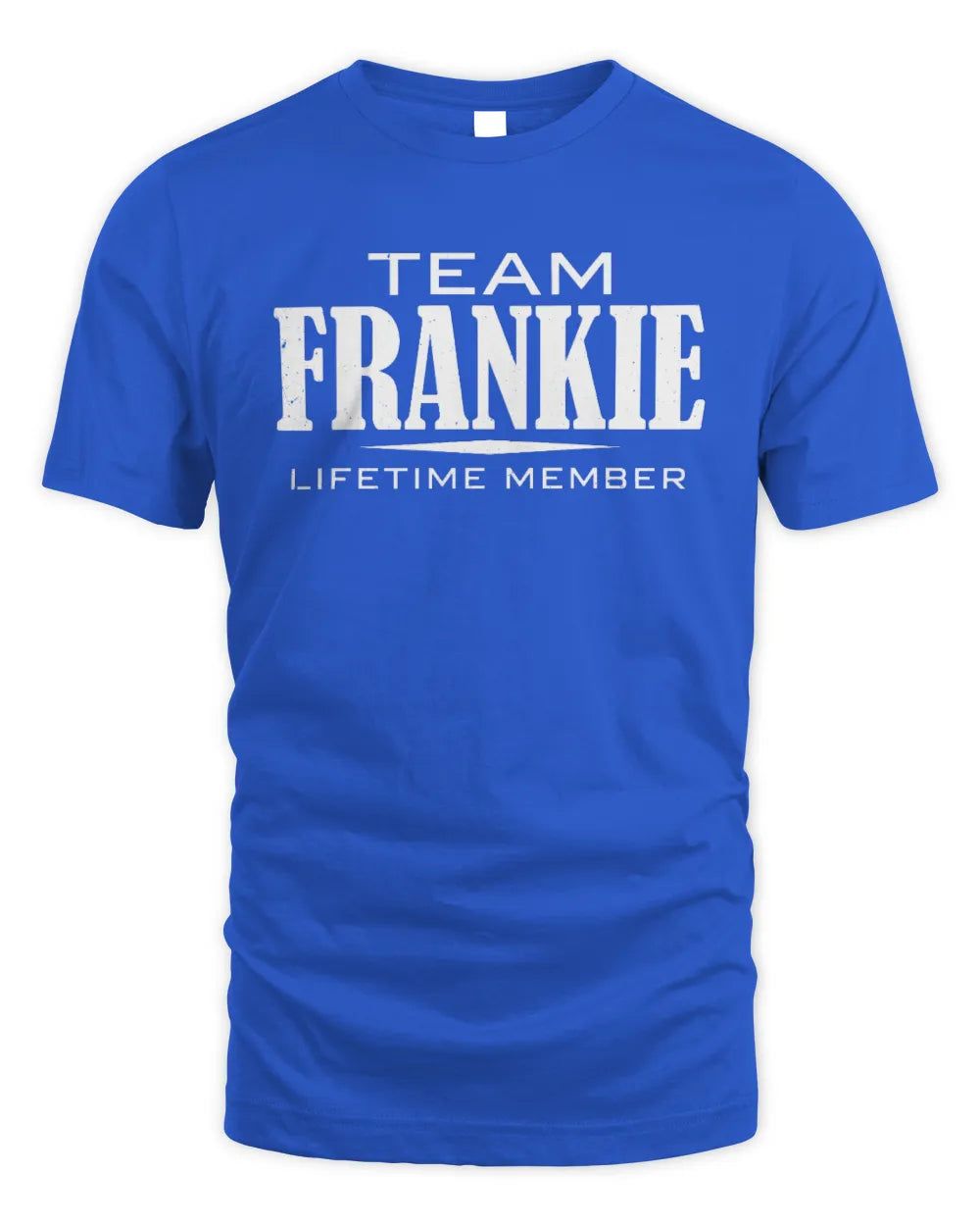 FRANKIE BL62-K4-128 - Personalized “Team NAME Lifetime Member” - Unisex Standard T-Shirt - Royal