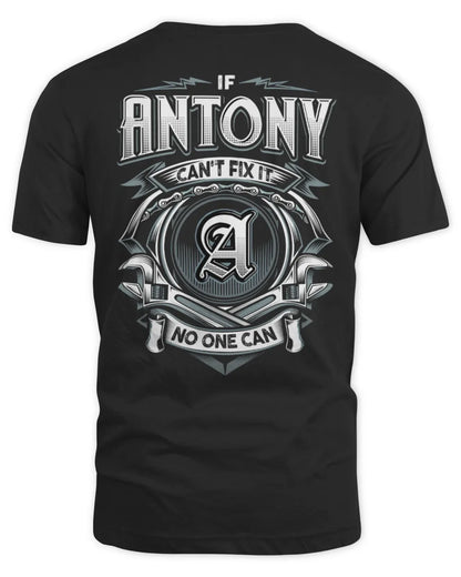 ANTONY AP81-K4-626 - Personalized Ahmed Quote Apparel “If Ahmed Can't Fix It, No One Can” - Unisex Standard T-Shirt - Black