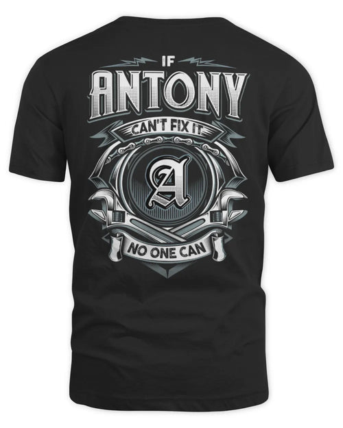 ANTONY AP81-K4-626 - Personalized Ahmed Quote Apparel “If Ahmed Can't Fix It, No One Can” - Unisex Standard T-Shirt - Black