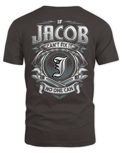 JACOB AP81-K4-626 - Personalized Ahmed Quote Apparel “If Ahmed Can't Fix It, No One Can” - Unisex Standard T-Shirt - Dark Chocolate