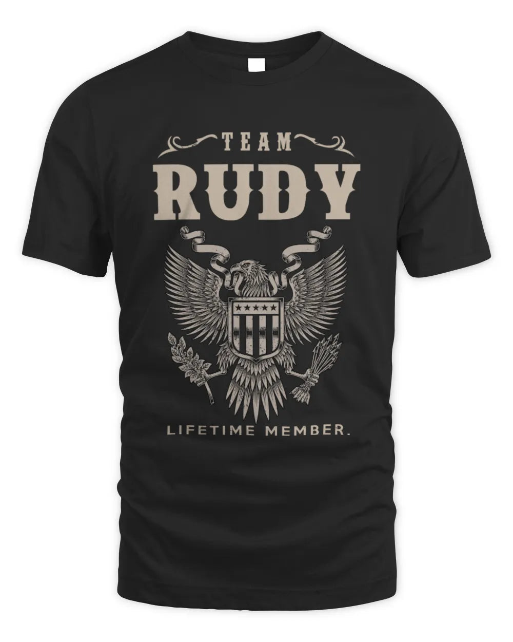 RUDY TP06-K82 – Personalized Classic Style Apparel “Team NAME Lifetime Member” - Unisex Standard T-Shirt - Black