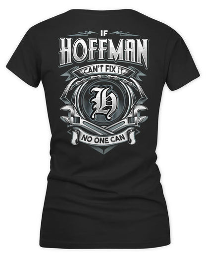 HOFFMAN AP81-K4-626 - Personalized Ahmed Quote Apparel “If Ahmed Can't Fix It, No One Can” - Women's V-Neck T-Shirt - Black
