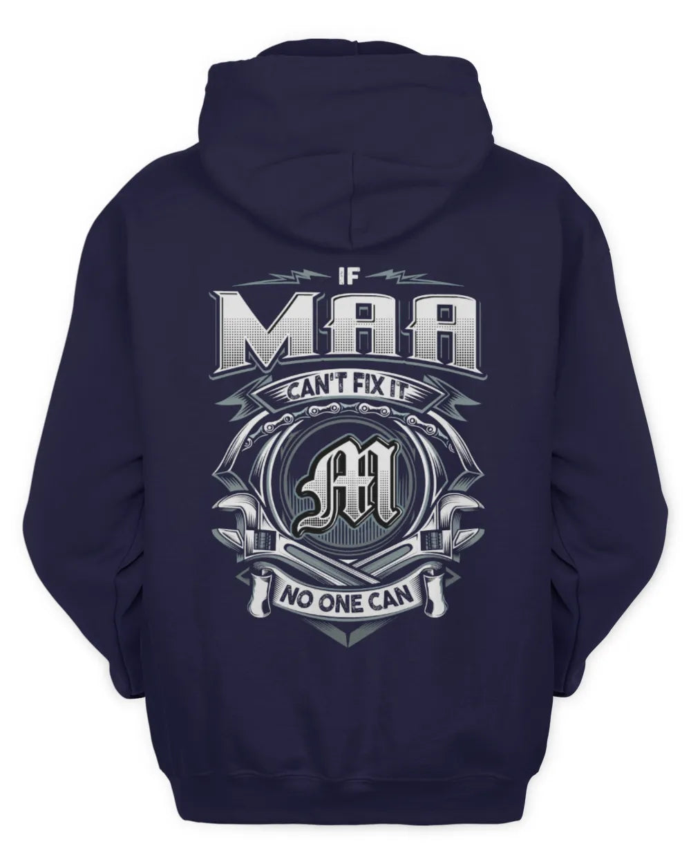 MAA AP81-K4-626 - Personalized Ahmed Quote Apparel “If Ahmed Can't Fix It, No One Can” - Unisex Hoodie - Navy