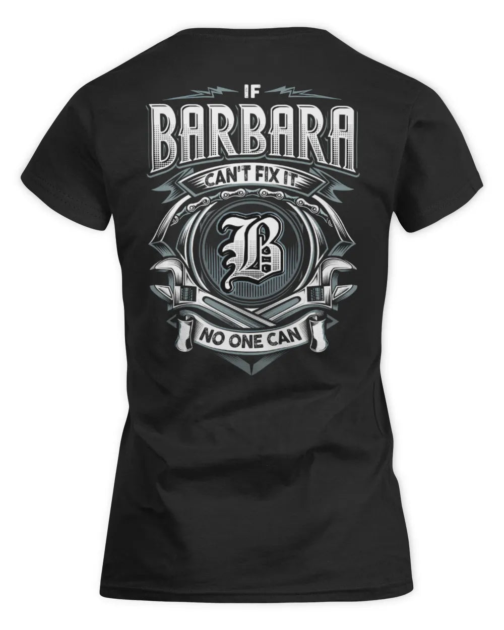 BARBARA AP81-K4-626 - Personalized Ahmed Quote Apparel “If Ahmed Can't Fix It, No One Can” - Women's Standard T-Shirt - Black