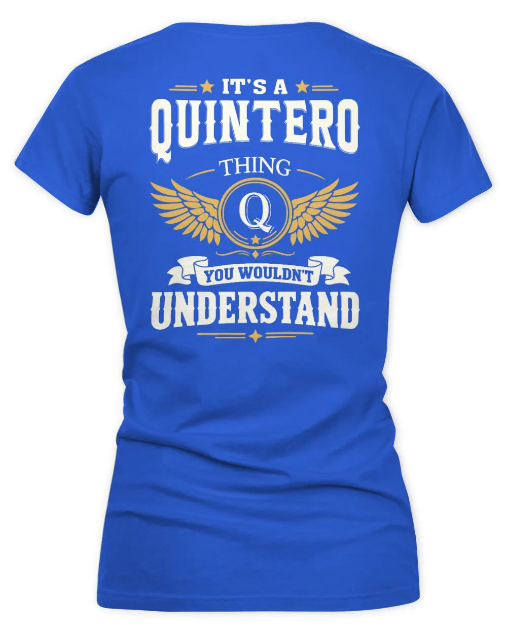 QUINTERO KT06-M008 It’s a [NAME] Thing – You Wouldn’t Understand | Personalized Vintage T-Shirt - Women's V-Neck T-Shirt - Royal