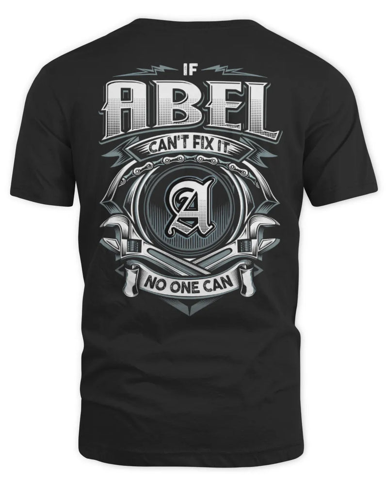 ABEL AP81-K4-626 - Personalized Ahmed Quote Apparel “If Ahmed Can't Fix It, No One Can” - Unisex Standard T-Shirt - Black
