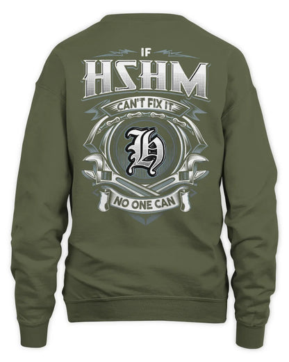 HSHM AP81-K4-626 - Personalized Ahmed Quote Apparel “If Ahmed Can't Fix It, No One Can” - Unisex Sweatshirt - Military Green