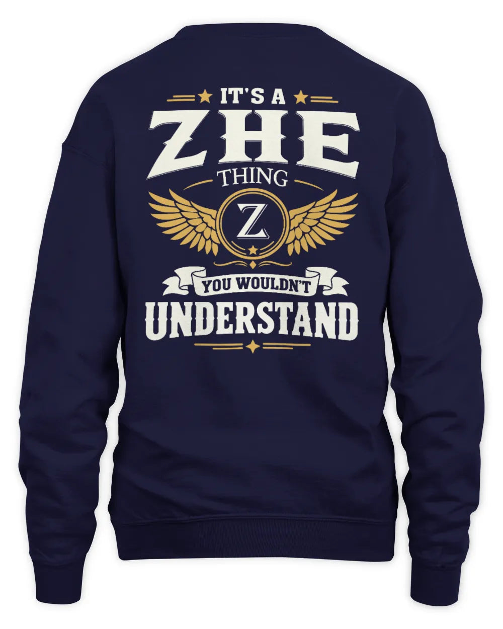 ZHE KT06-M008 It’s a [NAME] Thing – You Wouldn’t Understand | Personalized Vintage T-Shirt - Unisex Sweatshirt - Navy