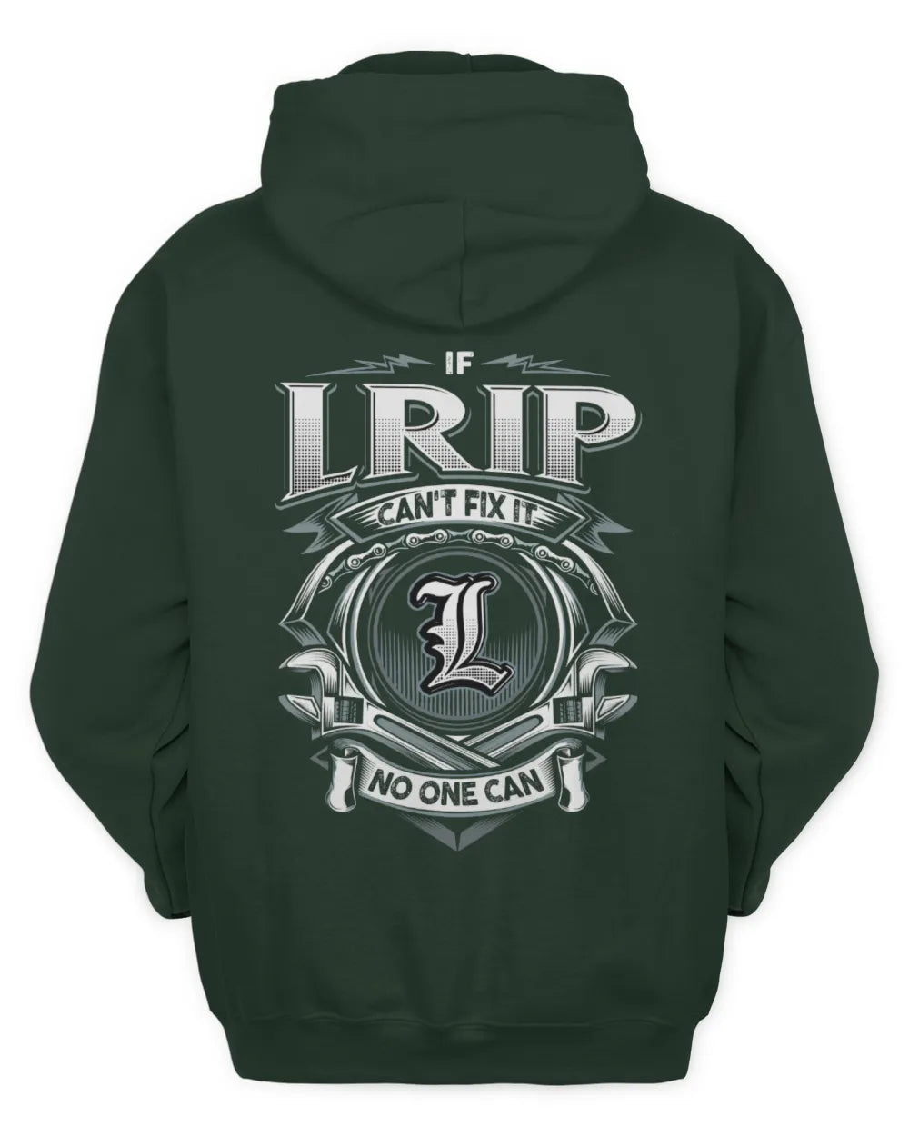 LRIP AP81-K4-626 - Personalized Ahmed Quote Apparel “If Ahmed Can't Fix It, No One Can” - Unisex Hoodie - Forest Green