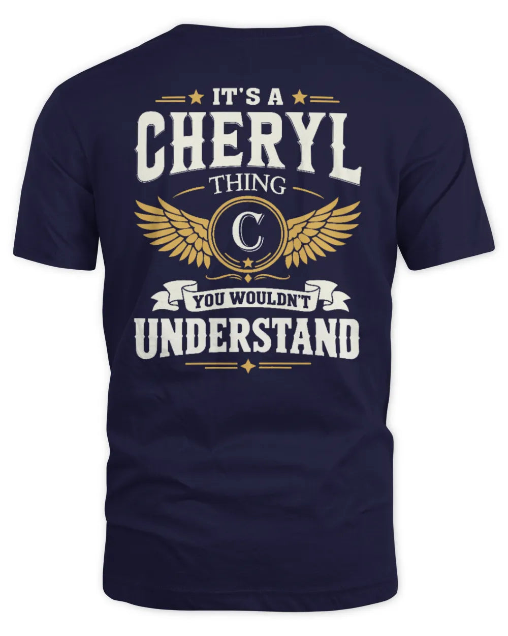 CHERYL KT06-M008 It’s a [NAME] Thing – You Wouldn’t Understand | Personalized Vintage T-Shirt - Unisex Standard T-Shirt - Navy