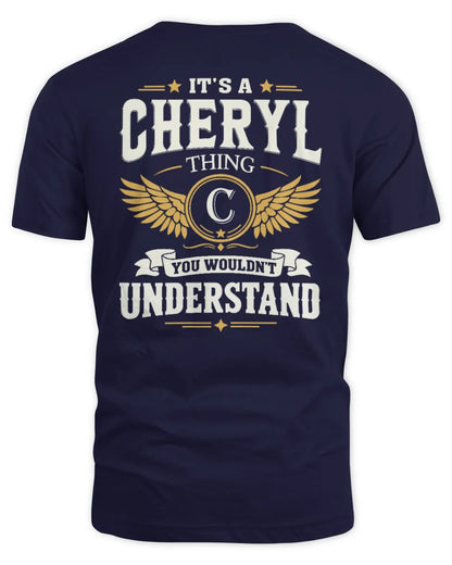 CHERYL KT06-M008 It’s a [NAME] Thing – You Wouldn’t Understand | Personalized Vintage T-Shirt - Unisex Standard T-Shirt - Navy