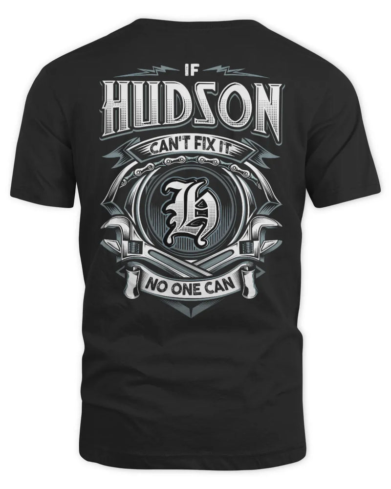 HUDSON AP81-K4-626 - Personalized Ahmed Quote Apparel “If Ahmed Can't Fix It, No One Can” - Unisex Standard T-Shirt - Black