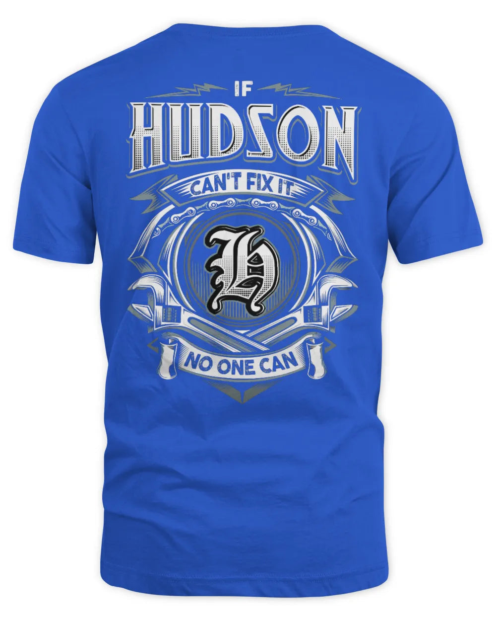 HUDSON AP81-K4-626 - Personalized Ahmed Quote Apparel “If Ahmed Can't Fix It, No One Can” - Unisex Standard T-Shirt - Royal