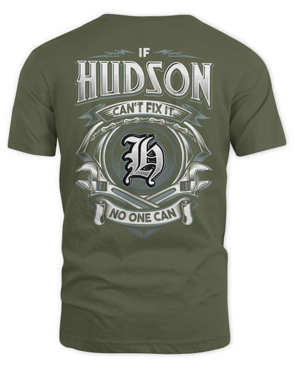HUDSON AP81-K4-626 - Personalized Ahmed Quote Apparel “If Ahmed Can't Fix It, No One Can” - Unisex Standard T-Shirt - Military Green