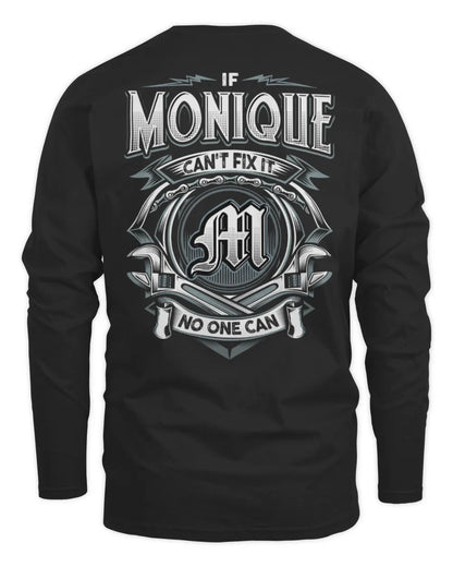 MONIQUE AP81-K4-626 - Personalized Ahmed Quote Apparel “If Ahmed Can't Fix It, No One Can” - Men's Long Sleeved T-Shirt - Black