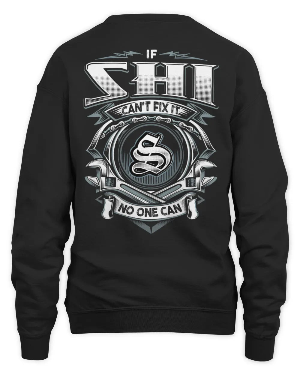 SHI AP81-K4-626 - Personalized Ahmed Quote Apparel “If Ahmed Can't Fix It, No One Can” - Unisex Sweatshirt - Black