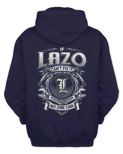 LAZO AP81-K4-626 - Personalized Ahmed Quote Apparel “If Ahmed Can't Fix It, No One Can” - Unisex Hoodie - Navy